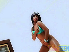 18+ Oily Body Fingering Pussy Closeup - Tobie Teen