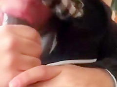 18 year old sucks bbc( cums twice)
