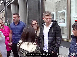 20 Nymphs Hunt Men In The Street With 18 Years