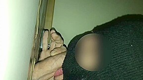 23cm dick fucking me at the gloryhole aargau