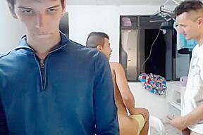 3 Horny Camboys Fuck