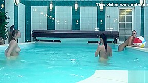 3 slick hair milfs blowjob