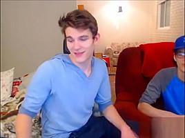 3 str8 guys flashing on webcam