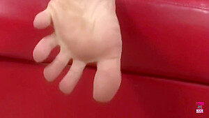 A Brunette Floozy Plays With Food On Her Feet And Fuck A Foot Fetish Dude