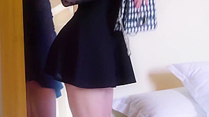 A GIRL AND A BUNCH OF SHOES