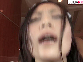 A Hard Fuck In The Ass With A Dildo Results To Massive Creampie And Squirting