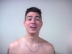 A twink jerks off for money