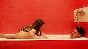 ANNIVERSARY CELEBRATING ROMANTIC FUCK IN RED BATH