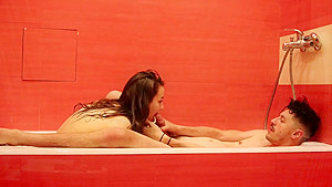 ANNIVERSARY CELEBRATING ROMANTIC FUCK IN RED BATH