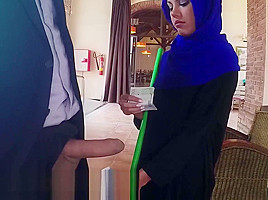 ARABS EXPOSED - Poor Janitor Gets Extra Money From Boss In Exchange For Sex