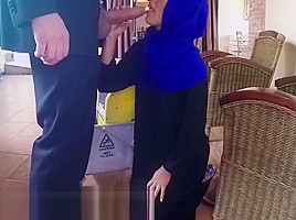 ARABS EXPOSED - Poor Janitor Gets Extra Money From Boss In Exchange For Sex
