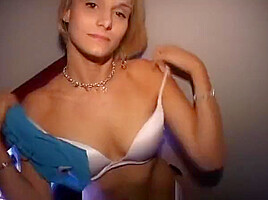 Acrobat Blonde Babe Blows Boners in Glory Hole!