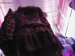 Agreeable passer by with seducing upskirt