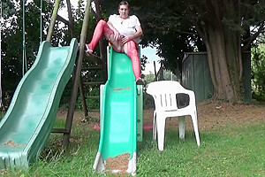 Amateur Outdoor Transvestite Sounding Urethral Lingerie 202
