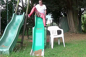 Amateur Outdoor Transvestite Sounding Urethral Lingerie 202