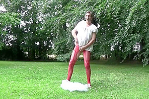 Amateur Outdoor Transvestite Sounding Urethral Lingerie 202