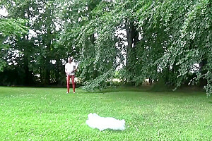 Amateur Outdoor Transvestite Sounding Urethral Lingerie 202