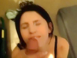 Amateur blowjob facial 06
