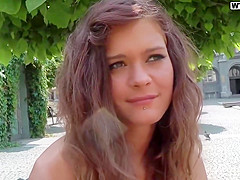 Amateur girl, Kelly is having wild sex in a public place, for the first time ever