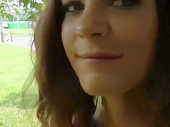 Amateur girl, Kelly is having wild sex in a public place, for the first time ever