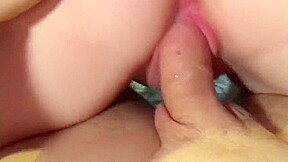 Amateur teen 18+ rides big wet dick till it cums (POV)
