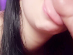 Amazing Blowjob + Cum In Mouth - Close Up Cinematic