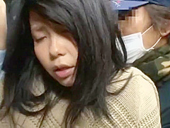 Amazing Japanese model Madoka Kitahara, Risa Murakami in Horny Public, Stockings JAV movie