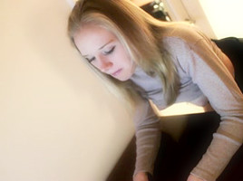 Amazing blonde gets some nice booty spanking