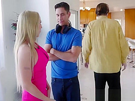 Amazing blonde milf Christie Stevens fucks her stepson