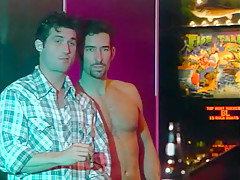 Amazing male pornstar in crazy tattoos, blowjob gay sex scene