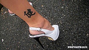 Angel Piaff, Perfect Tattoed Blonde In A Pov Casting