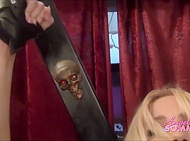 Angela Sommers, Randy Moore And Emily Addison - Angela Bartender Bondage