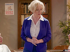 Are you two really jerking off your big cocks in my library