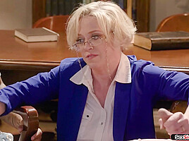 Are you two really jerking off your big cocks in my library