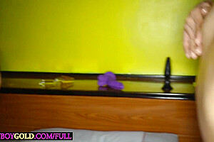 Asian Ladyboys Lanta And Ing Fuck Each Other In A Threesome With A Guy