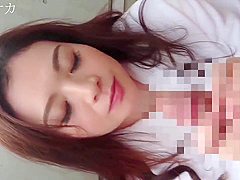 Asian Redhead Babe Makes Blowjob, POV
