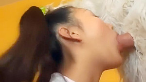 Asian babysitter loves sucking dick