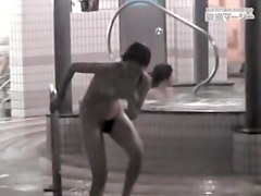 Asian women wet and sexy in the showers clip