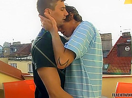 Ass Fucking Twink Friends - James Clay Osborne And Eros Christian - TeachTwinks