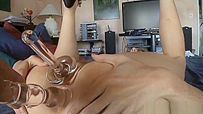 Attractive Kara Price is getting fucked with a dildo