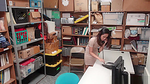 Aurora Winters tight twat romp sideways by the LP Officer