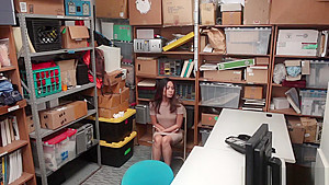 Aurora Winters tight twat romp sideways by the LP Officer