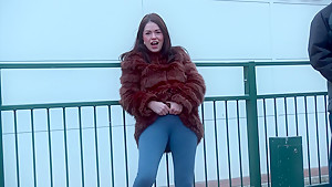Ava Dalush flashing in public