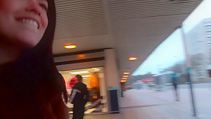 Ava Dalush flashing in public