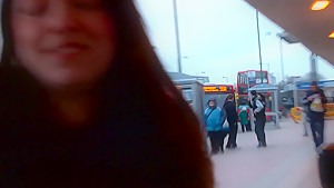 Ava Dalush flashing in public