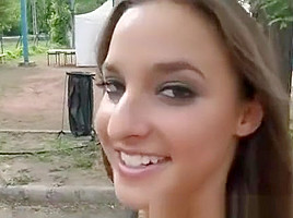 Awesome public sex adventure with hot babe