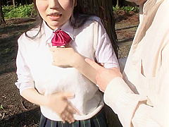 B2K1805-A who can't stand it on her way home from school and gets fucked by a park manager