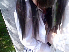 B2K1805-A who can't stand it on her way home from school and gets fucked by a park manager