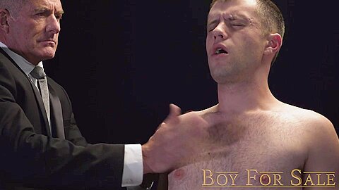 BOYFORSALE - Cute boy obeys master and shoots bucketfuls on command