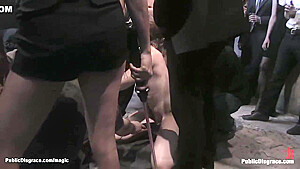 Babe Fucked By Group In Public
